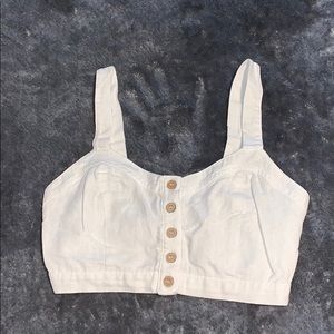 Super crop top with buttons